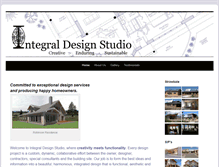 Tablet Screenshot of integraldesignstudio.com